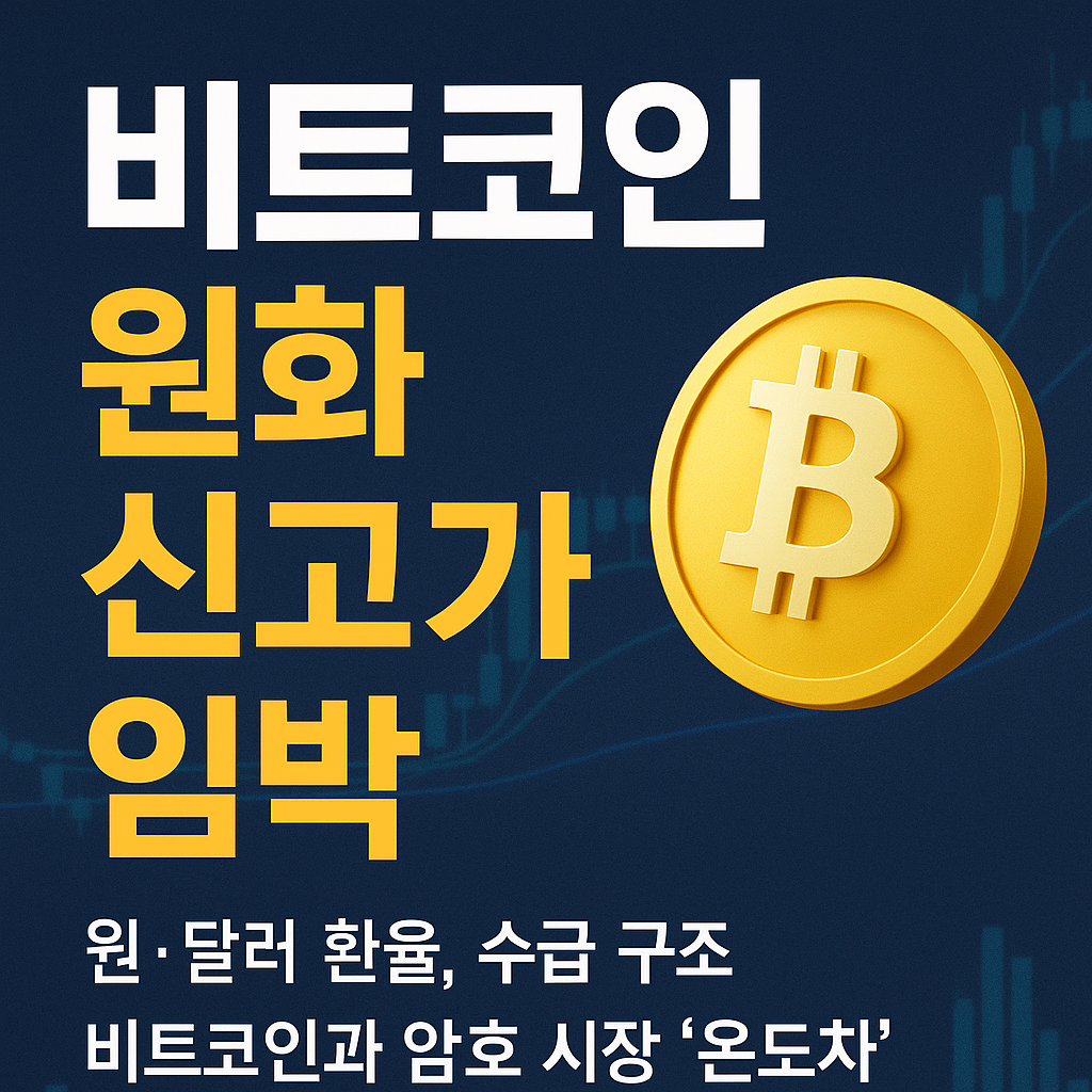 비트코인, 달러 기준 신고가 경신 원화 신고가 돌파는 왜 더딘가? 1 2025년 5월 22일 오전 10 35 22