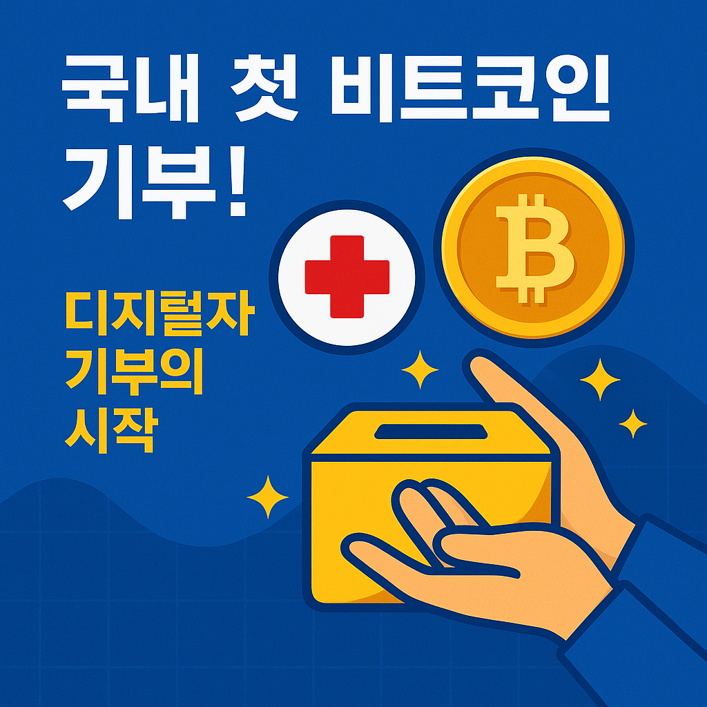 국내 최초! 비트코인 기부로 열린 ‘새로운 기부 문화’의 문 1 ChatGPT Image 2025년 8월 13일 오전 10 41 37