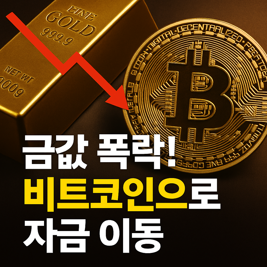 금값 5% 폭락… 투자자, 비트코인으로 이동 중 1 ChatGPT Image 2025년 10월 22일 오전 10 07 19